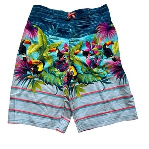NEW Tropical Board Shorts /Swim Trunks with front & back pocket  - Sixe XXL